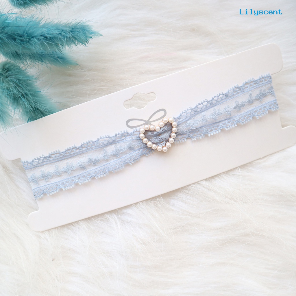 Ls Kalung Modis Wanita Peri Renda Mutiara Imitasi Choker Perhiasan Rantai Klavikula