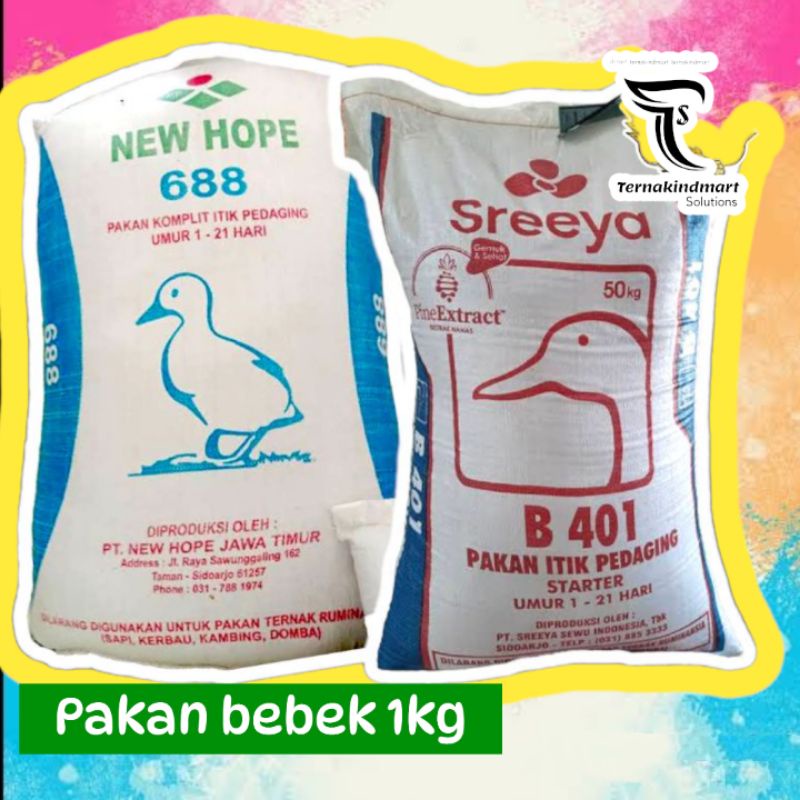 Pakan Pur Bebek Ayam Sreeya B401 688 Berat 1Kg