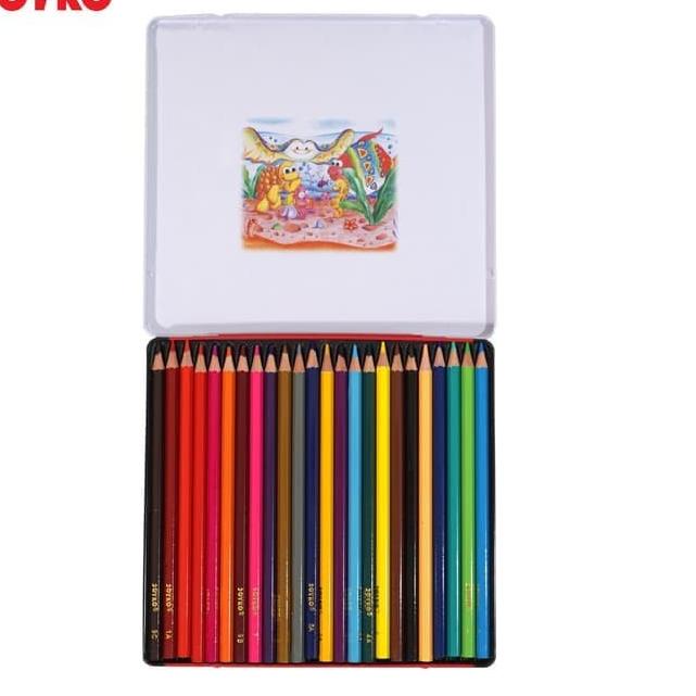 

Flash Sale Joyko Color Pencils Pensil Warna 24 Warna Klasik Kaleng Tin Case CP-24TC