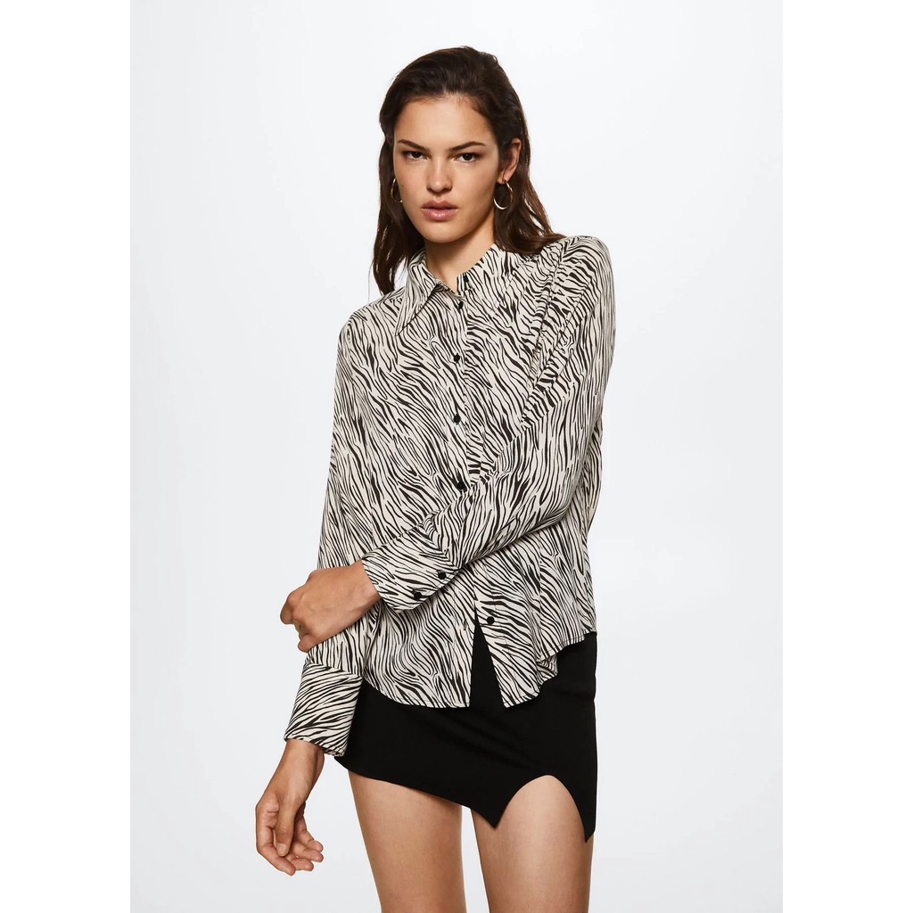 MNG printed longsleeved shirt