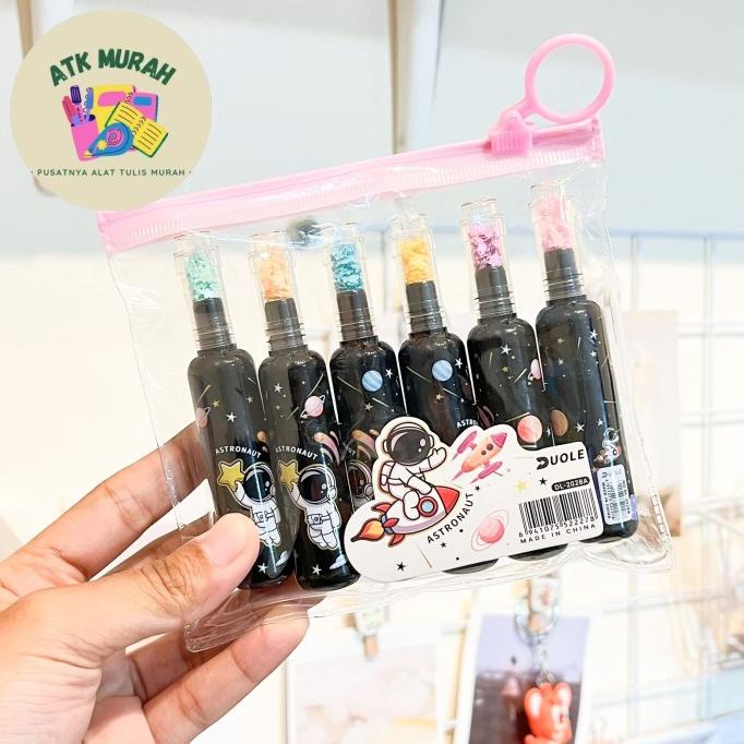 

HIGHLIGHTER BOTOL ASTRONOT 1 SET ISI 6 PCS WARNA WARNI COLORFUL LUCU C