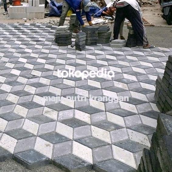 paving 3d wajik , paving 3d , cetakan paving 3d
