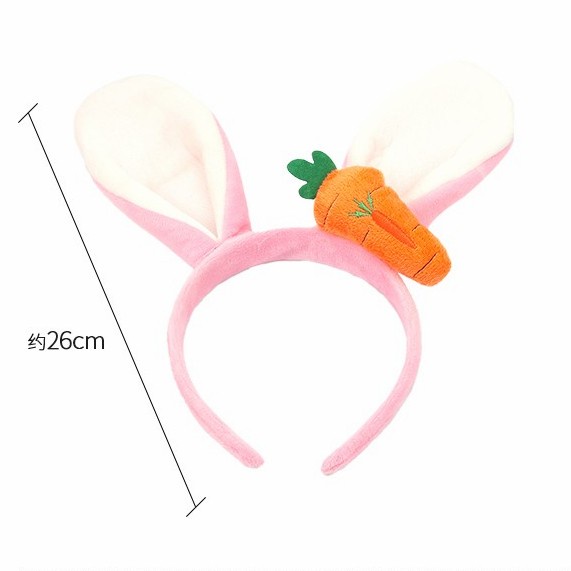 Bando Kuping Kelinci Wortel Bando Easter Rabbit Kostum Cosplay Bunny Ornamen Paskah Halloween Grosir Harga Termurah