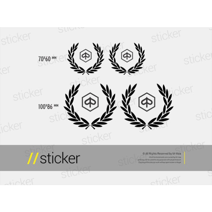 

TERLARIS | Vespa Piaggio 05 Logo - Sticker Motor