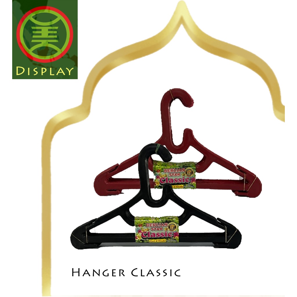 Hanger Baju DEWASA MERK CLASSIC  (12 pcs) Makassar Ready