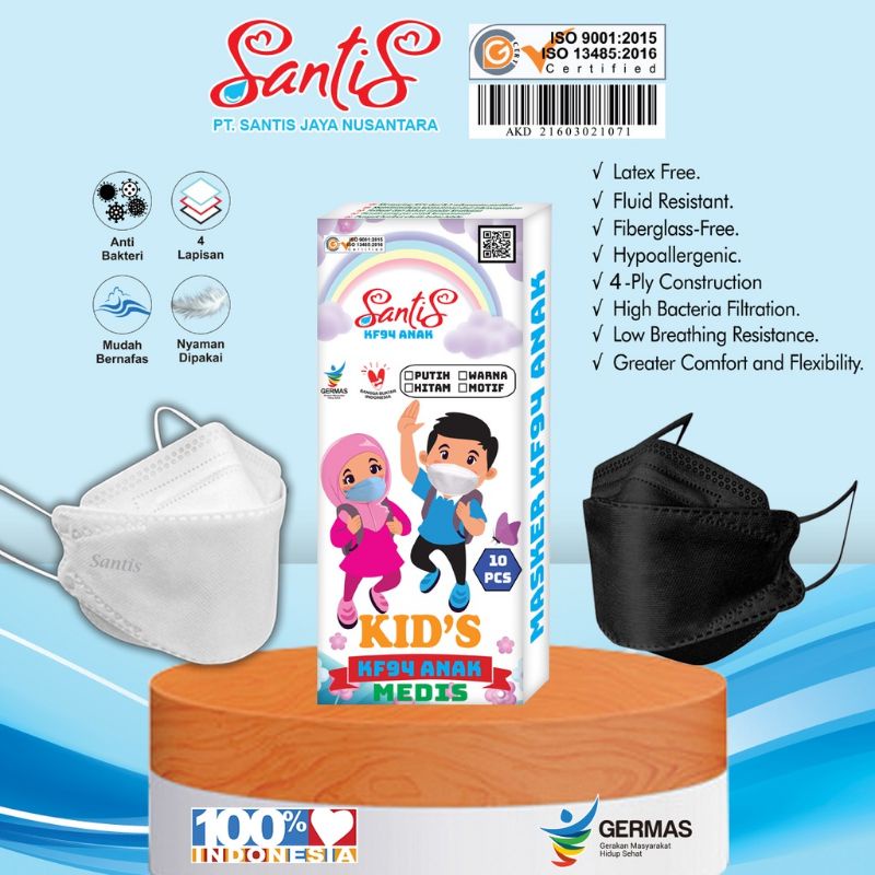 Masker KF94 Anak Medis / Masker KF Anak / Masker Medis KF 94 / Masker KF