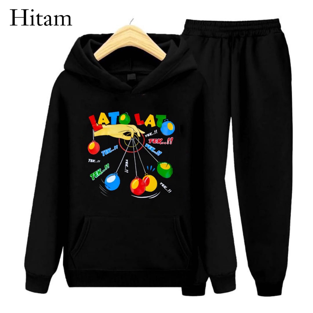 Hzl_outfit Setelan Sweater Hoodie Anak Lato Lato Tek Trend/ Sweater Hoodie Cealana Lato Lato