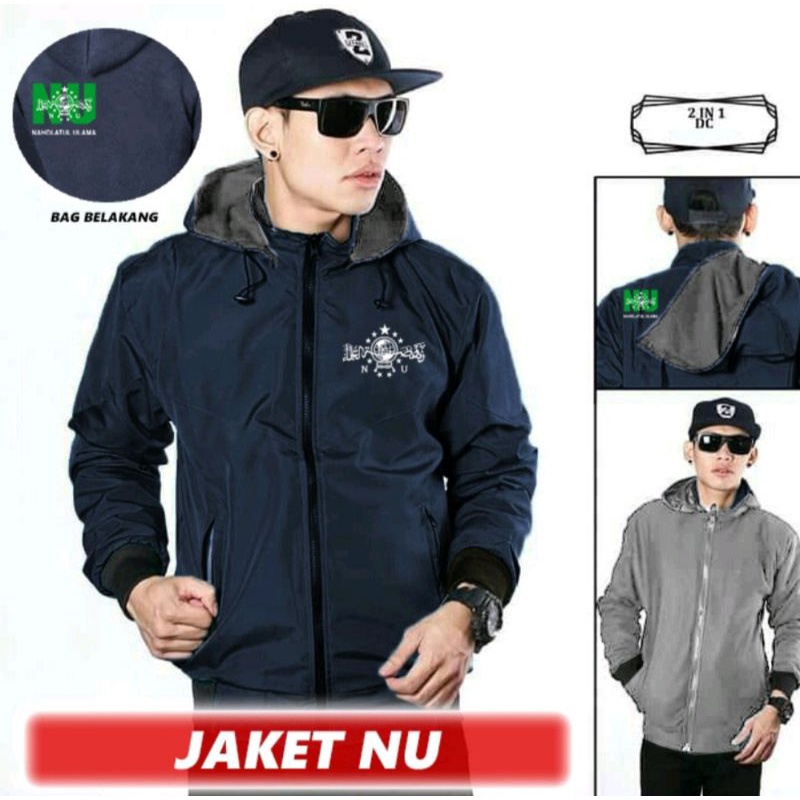 JAKET TOPI NU / JAKET NU / JAKET NAHDLATUL ULAMA / NAHDLATUL ULAMA / JAKET BOLAK BALIK / JAKET HANGA