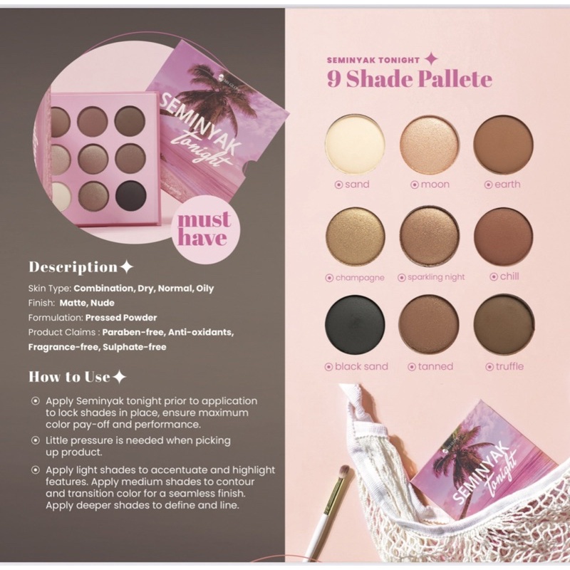 Ms Glow Eye Shadow Seminyak Tonight Ms Cosmetic