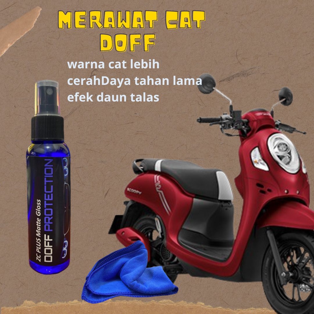 Matte Gloss Pengkilap Body Doff Motor Mobil Bonus Lap Microfiber 110 Ml