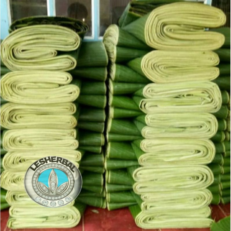 

daun pisang batu isi 30 lembar