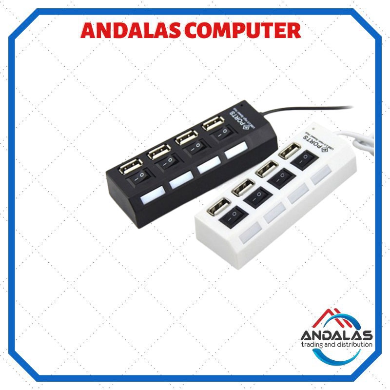 USB HUB SAKLAR ON/OFF PERPANJANGAN PENYAMBUNG USB 4 PORT 7 PORT LED MURAH