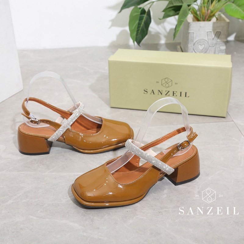 0160 Sanzeil Mona - Sepatu Heels Wanita Kasual Shoes Fashion