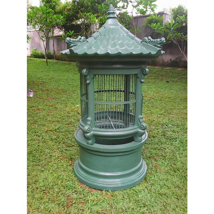 ```````] Kandang Ayam Burung Unggas Beton Type Serama Model Bulat