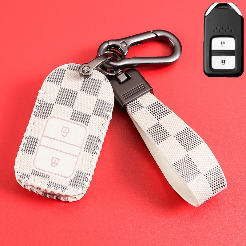 Cover Kunci Kulit Mobil Untuk Honda Civic CRV HRV BRV City/Accord/HRV 2014sampai20 Keyless/Smart Entry Key Case