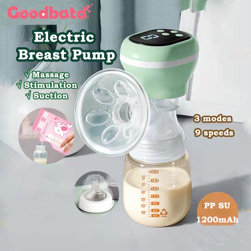 Pompa ASI Elektrik Tunggal Pompa ASI Elektrik Breast Pump Portable Isi Ulang Pompa Payudara Elektrik Pompa Payudara Portabel Pemijat Payudara Portabel Bisu Pengumpul ASI Botol Menyusui Bayi