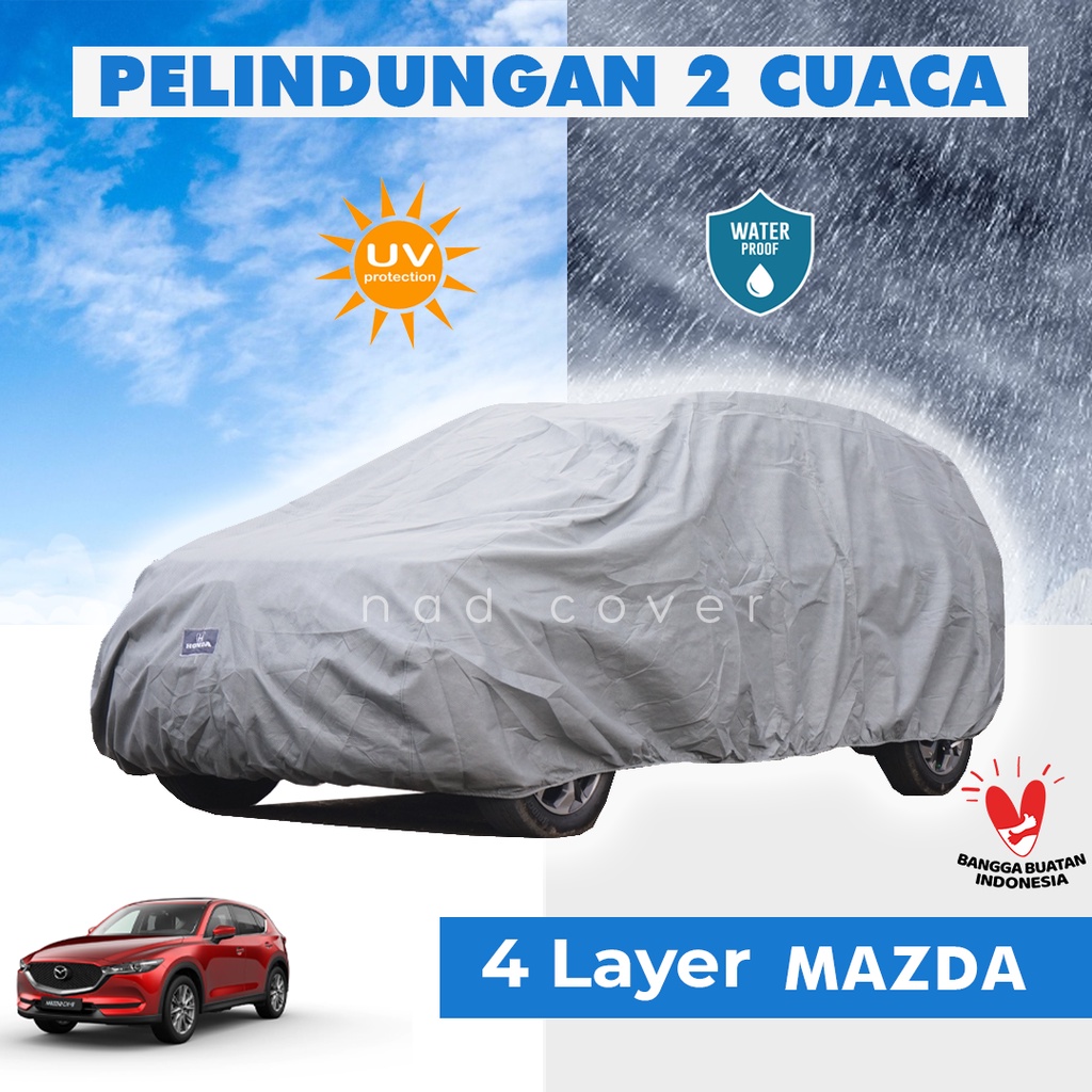 4 Lapis Body Cover Mobil Mazda CX Outdoor Sarung Mobil Mazda CX  Tahan Air Waterproof Mazda