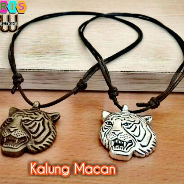 Q7S9F5043 KALUNG Tali pria Liontin MACAN MAUNG