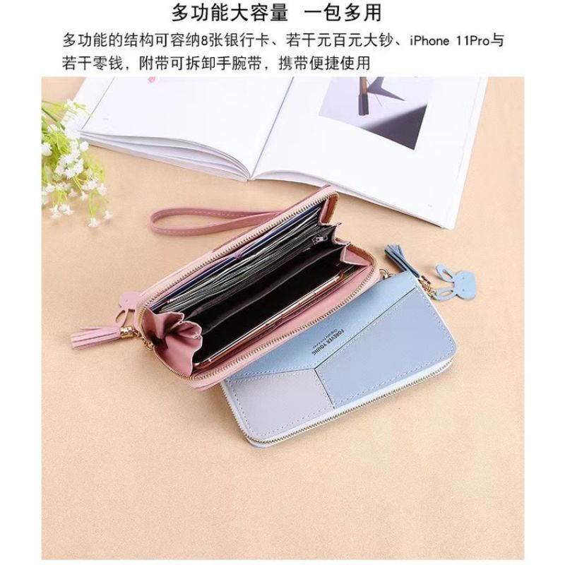 Dompet Wanita Panjang asli Import Dompet Cewek Premium Fashion Terbaru Terlaris Realpict Korea Style