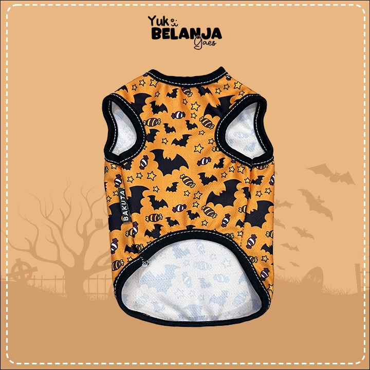 Baju Kucing Bahan Poliester Halloween Bat Tank Series Terlucu Baju Kucing anjing kelinci Lucu murah Size XS-XL / Yuk Belanja Gaes!