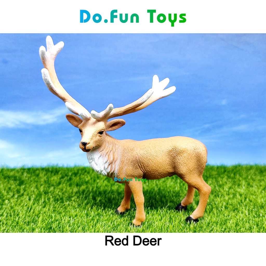 Animal Figurine | RED DEER / Mainan Miniatur Binatang Rusa Merah
