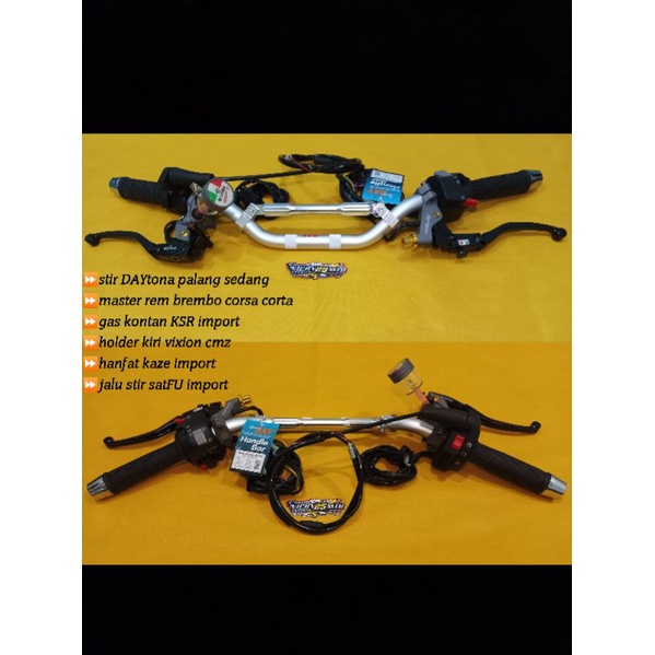 stang stir paket DAY ster DAY set gas kontan KSR master rem brembo set stir DAY gas kontan KSR paket