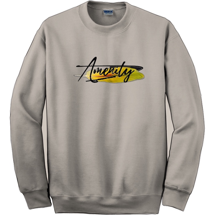 crewneck sweater pria kekinian motif ARMENITY termurah /bahan fleece lembut dan tebal