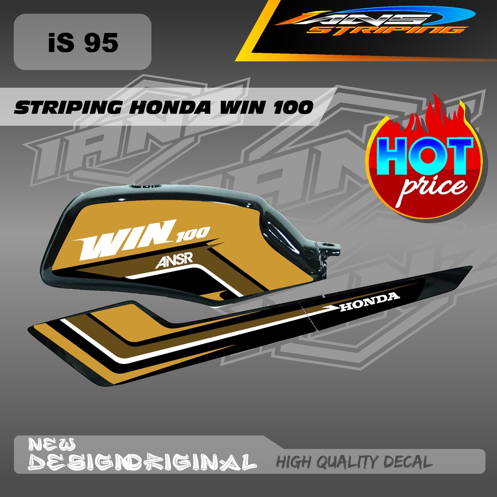 STPING DECAL BODY WIN100 CUSTOM BAHAN HOLOGRAM / NON HOLOGRAM BERKUALITAS IS95