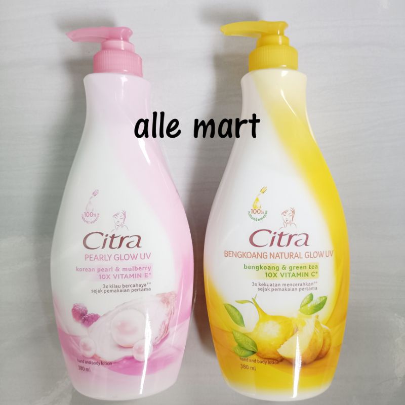 Citra Hand Body Lotion Pump 380 ml / Citra Pink / Citra Kuning