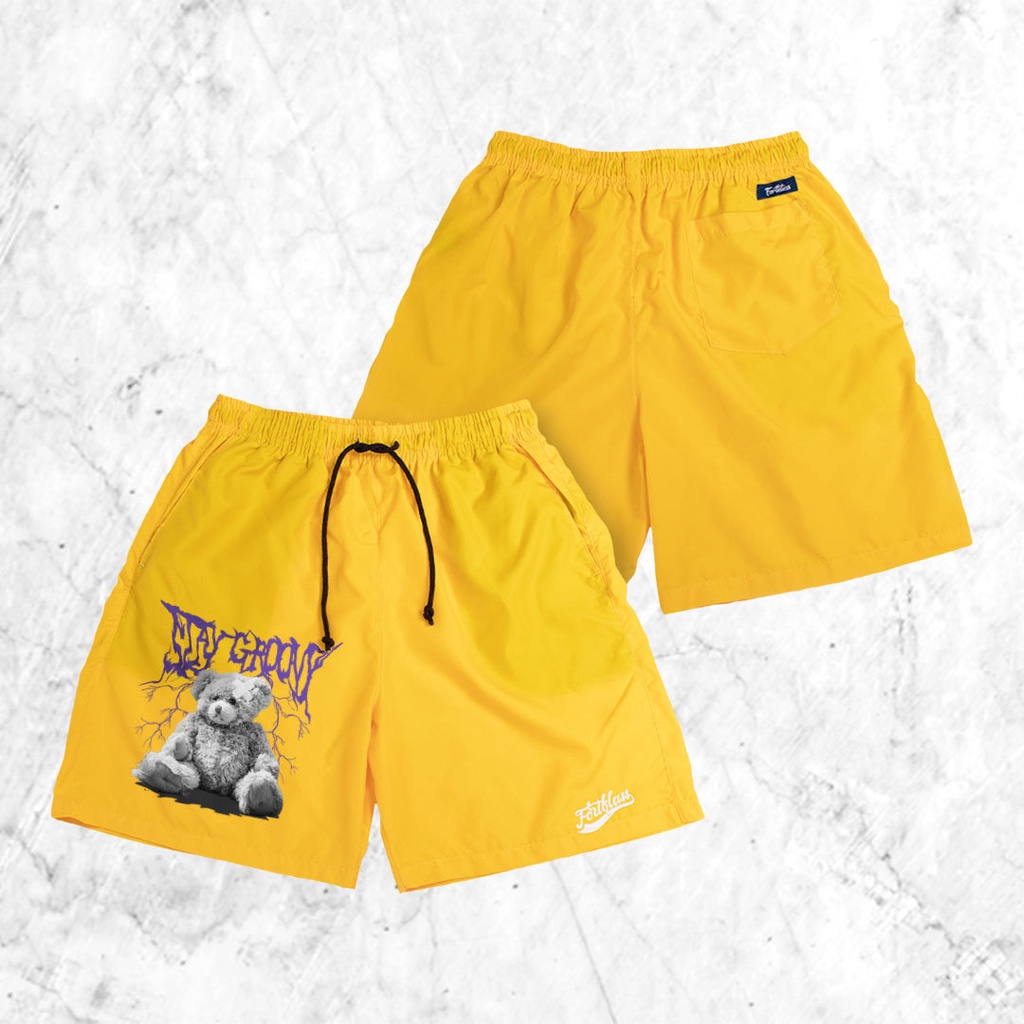 FORTGLASS Boxer BEAR GROOVY Celana Pendek Pria Dewasa Kolor Cowok Santai Parasut