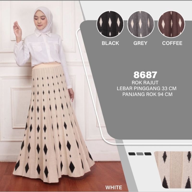 Rok Rajut mayung premium import 8687