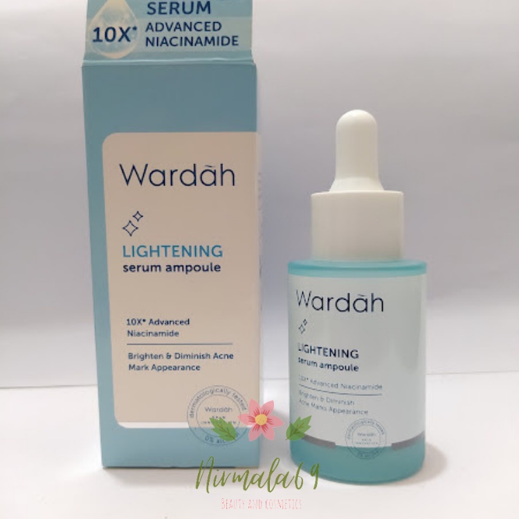 WARDAH Lightening Serum Ampoule 30ml/serum wajah/melembabkan/mencerahkan wajah/menyamarkan noda hita