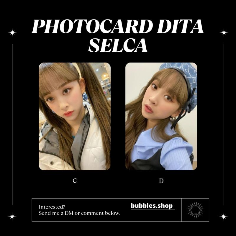 PHOTOCARD UNOFFICIAL DITA SECRET NUMBER SELCA