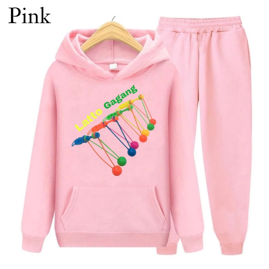 Hzl_outfit Sweater Setelan Hoodie Anak Lato Gagang Virel S.M.XL