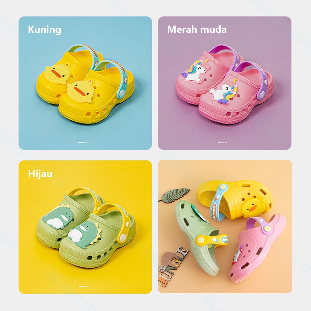 Mumystation Sandal Baim Anak sendal anak perempuan laki laki lucu EVA Anti -Slip