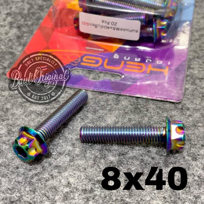 Baut probolt 8x40 rainbow gs1 drat 12 panjang 4 cm ori heng thailand sampoerna123 Segera Dapatkan