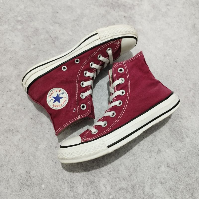 Converse CT Hi Maroon - SHOES SECOND BRANDED ORIGINAL [FYP Store]