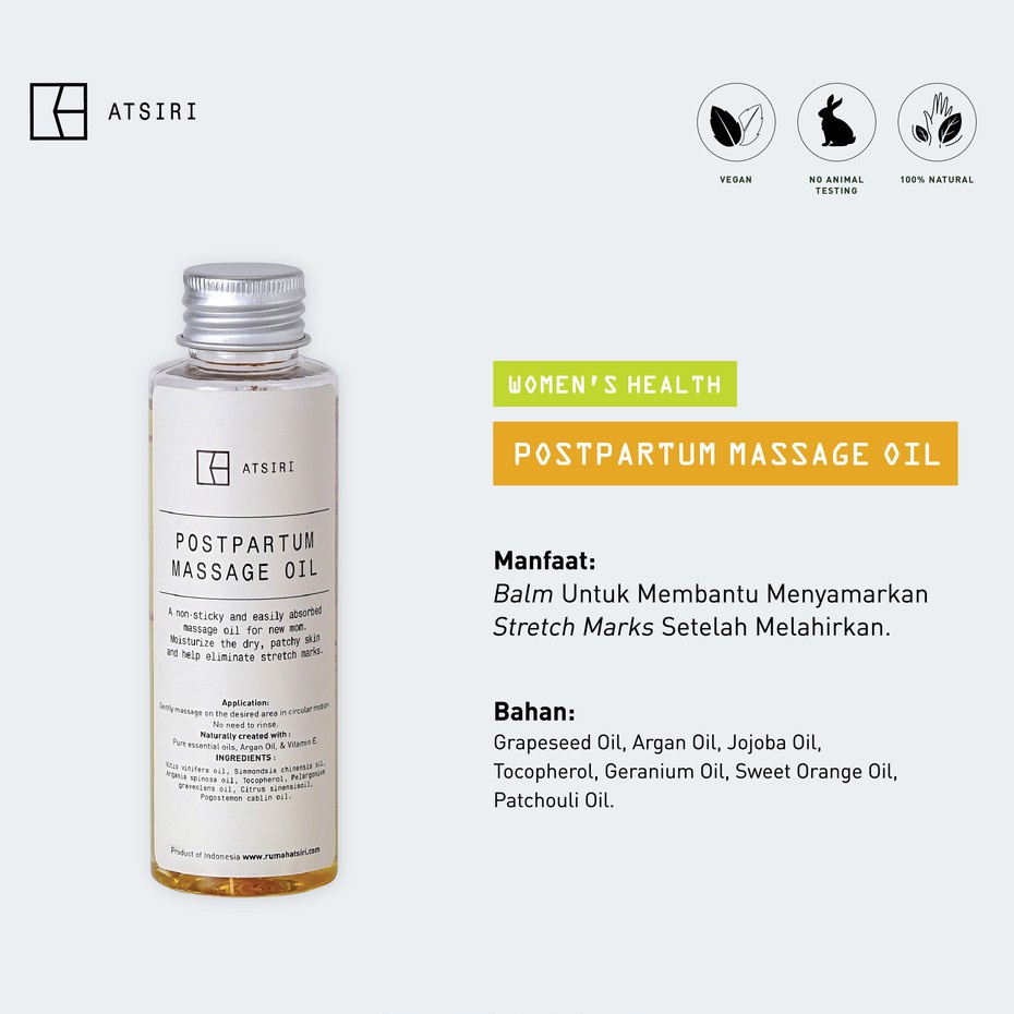 Rumah Atsiri - Postpartum Massage Oil