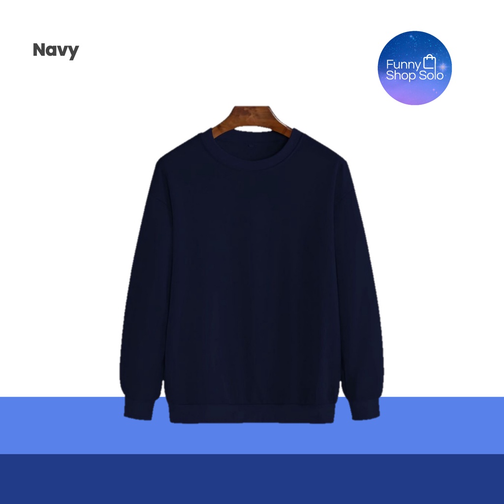 SWEATER CREWNECK POLOS PRIA / MEN PLAIN SWEATER / PREMIUM SWEATER OUTWEAR / OUTWEAR PREMIUM / SWEATE