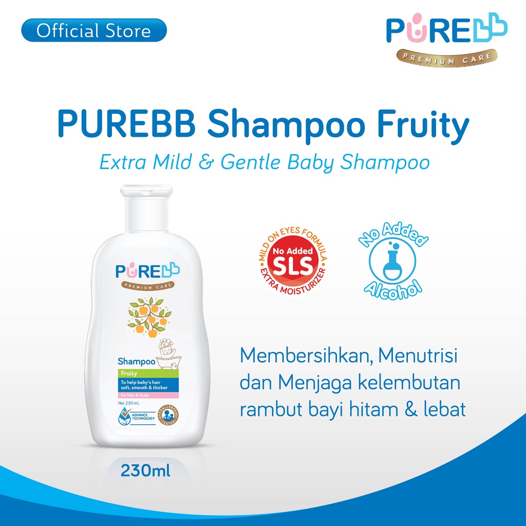 PUREBB SHAMPOO 230ml FRUITY &amp; FRESHY