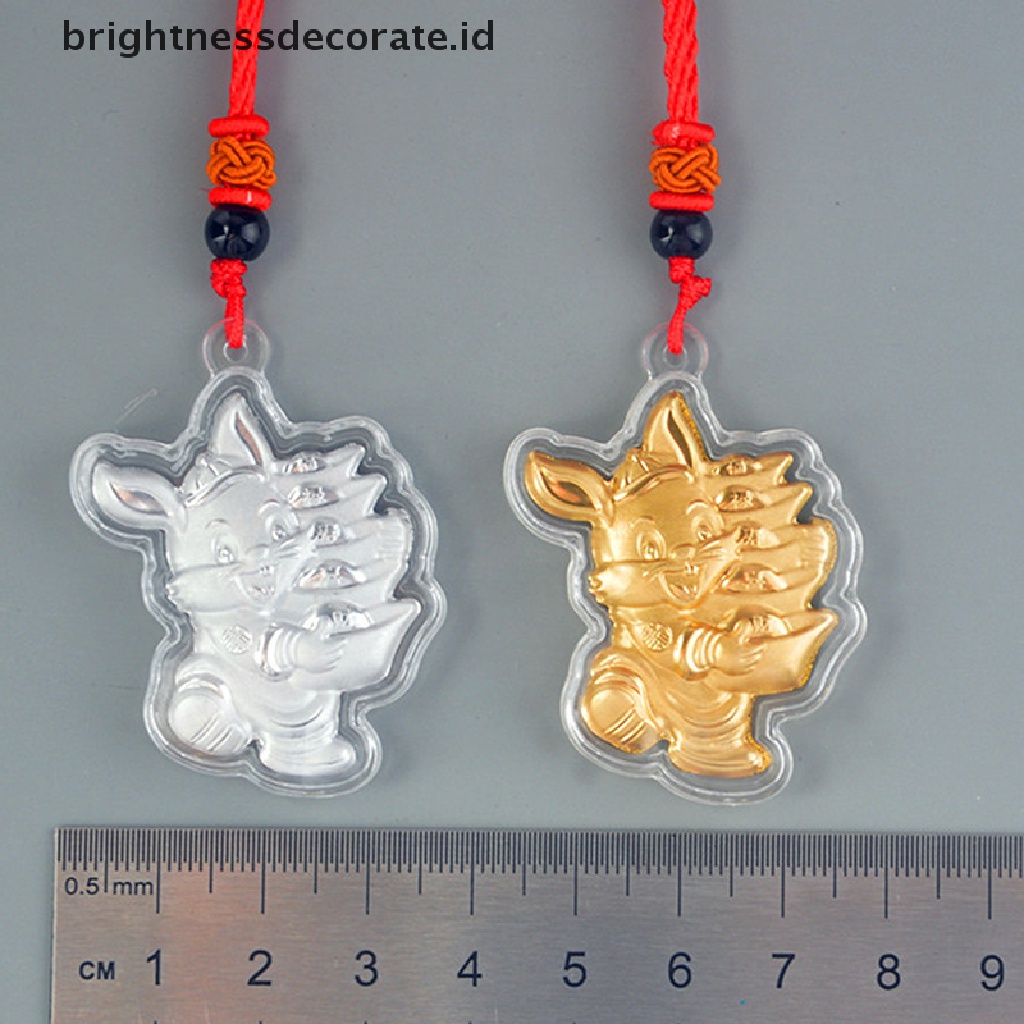 [Birth] 2023 Souvenir Kalung Liontin Koin Peringatan Shio Kelinci China New Year [ID]