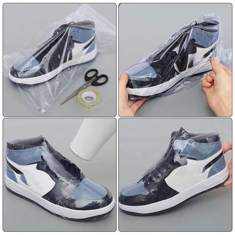 10pcs PVC Heat Shrinkable Film Makeup Alat Tulis Packing Perlengkapan Tahan Debu Waterproof Shoes Bag Jewel Box Packaging Polybag