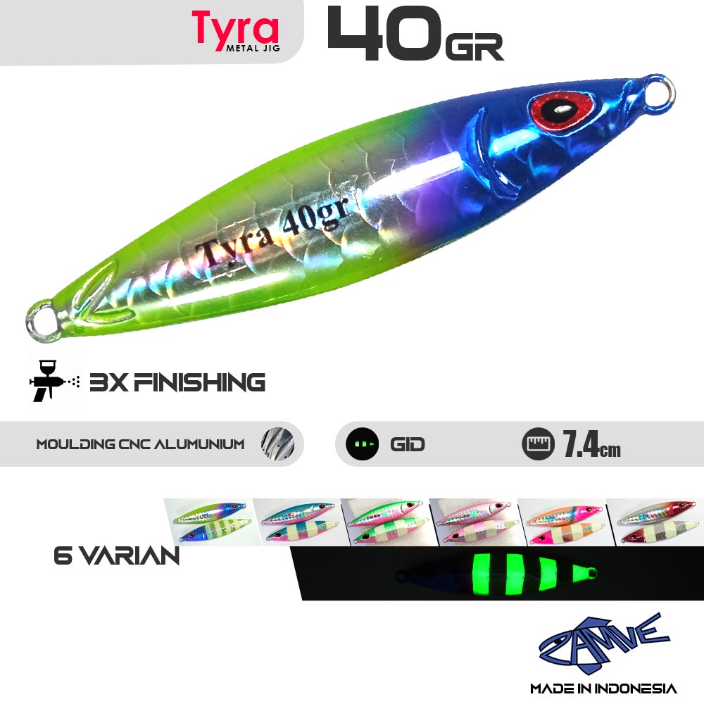Metal Jig Zamve Tyra 40Gr Metal Jig 40Gr Metal Jig 40Gram