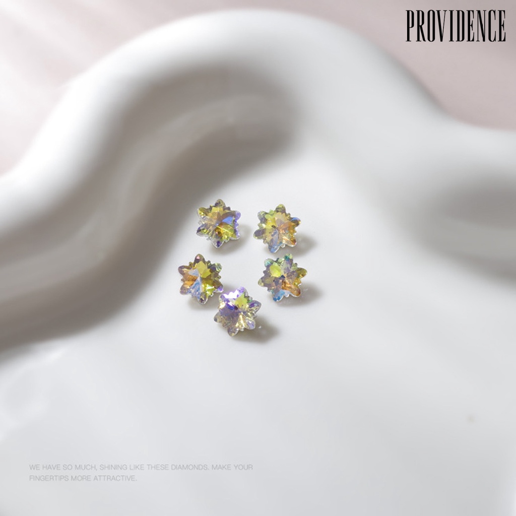 Providence 2Pcs Nail Art Berlian Imitasi Menunjuk Bawah Bersinar Tiga Dimensi DIY Berkilau Berkilau Tidak Teratur Manicure Berlian Palsu Wanita Pasokan