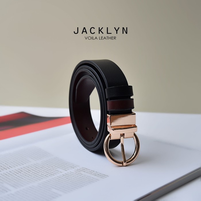Belt Ikat Pinggang Wanita Reversible Kulit Asli Voila Jacklyn