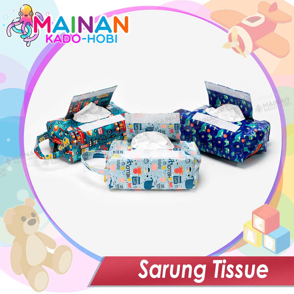 HADIAH ULANG TAHUN ANAK SARUNG TISSUE KARAKTER CARTOON TEMPAT KOTAK TISU