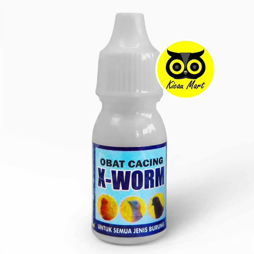 OBAT BURUNG MURAI KACER LOVEBIRD KENARI CACINGAN KURUS BERAK HIJAU X-WORM X WORM SUPER KICAU VXWORSK