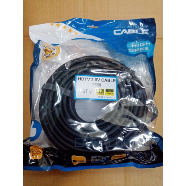 kabel hdmi 4K 3D v2.0 high speed Quality 15 meter