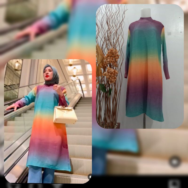 Tunik Pelangi Mewah Shellasaukia