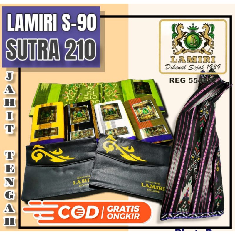 (COD) SARUNG LAMIRI SUTRA ASLI MOTIF MGT S90 SUTRA 50% TERMURAH